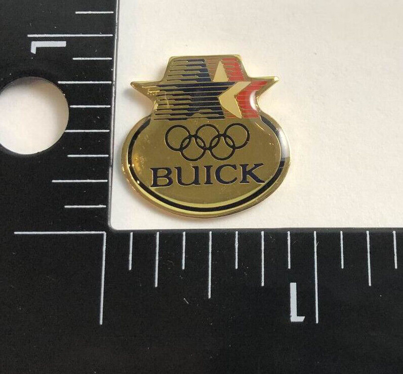 VTG 1984 BUICK Los Angeles Olympic Games Sponsor Promo Button Pin Pinback