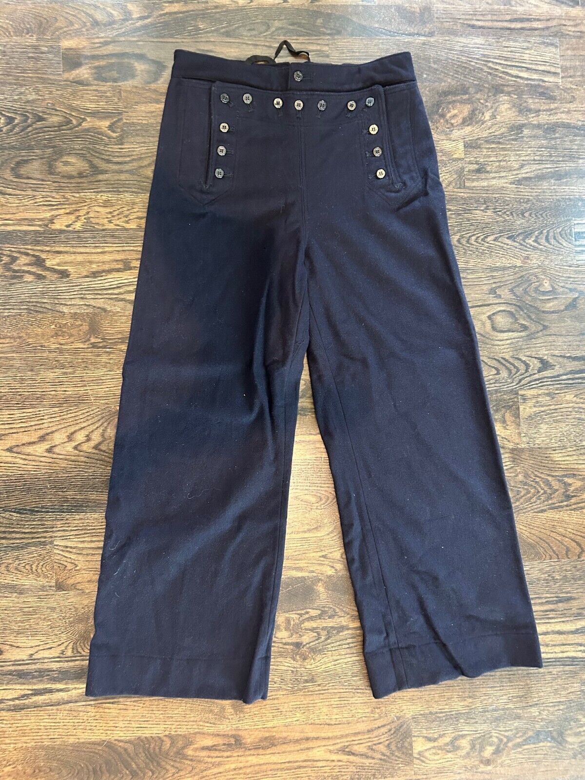 Vintage Sailor Navy wool pants - WWII - Stein Way - 34 Long