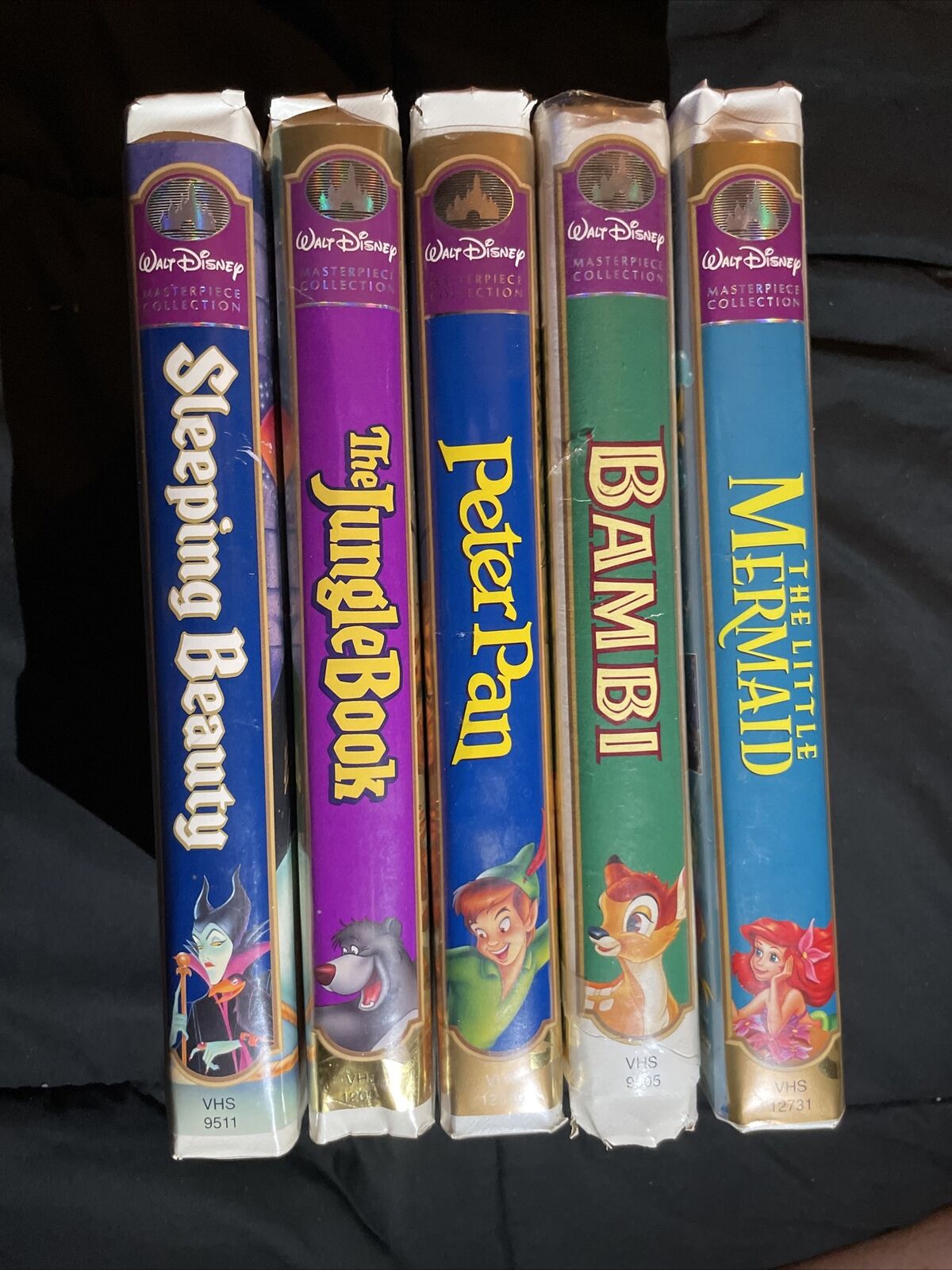 Vintage Walt Disney Masterpiece Limited Edition Fully Restored VHS Lot Of 5