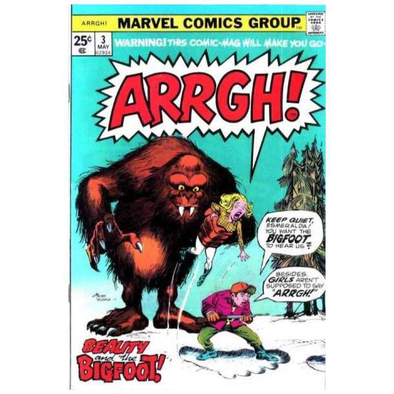 Arrgh #3 in Very Fine minus condition. Marvel comics [y`