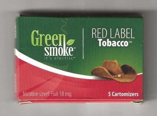 Green Smoke, Collectible Empty Box 2010, Discontinued, Red Label