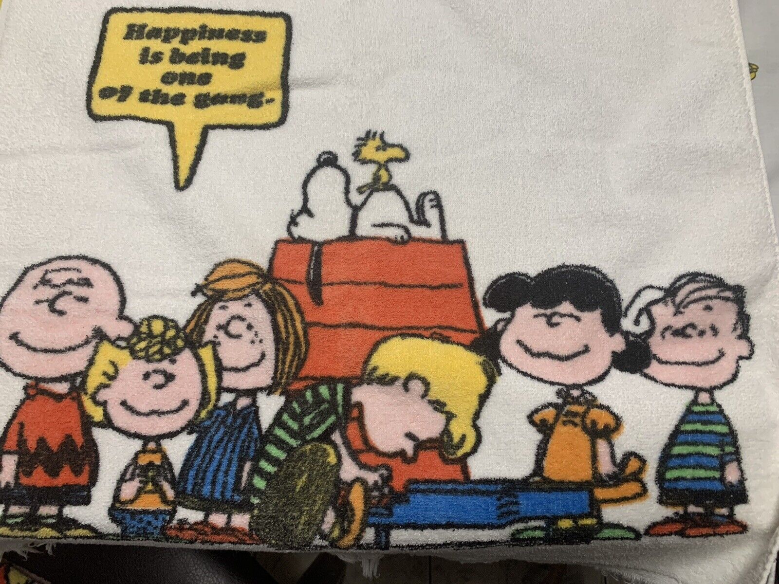 Peanuts Snoopy Vintage Large Towel 21” X 38” 