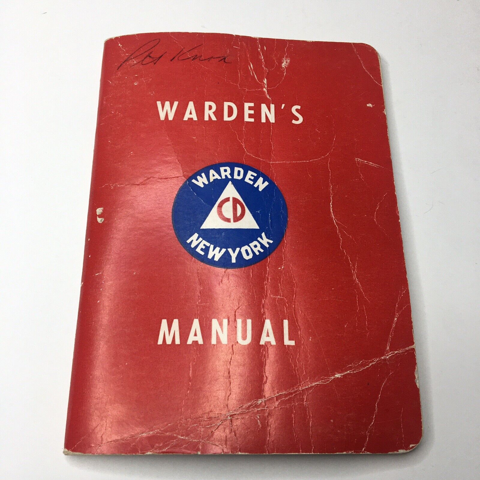 VTG 40s-50s Wardens Manual Warden New York CIVIL DEFENSE MANUAL BOOKLET