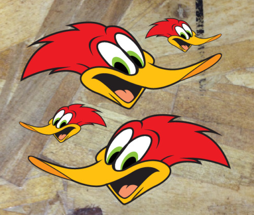 Happy Woodpecker Sticker Decal Woody 6\