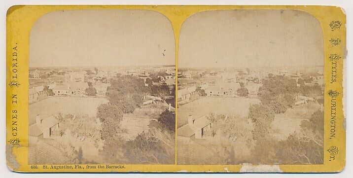 FLORIDA SV - St Augustine Panorama - AF Styles 1870s