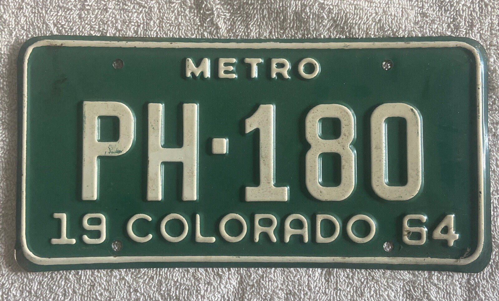 Good Solid  1964 Colorado License Plate See My Other Plates