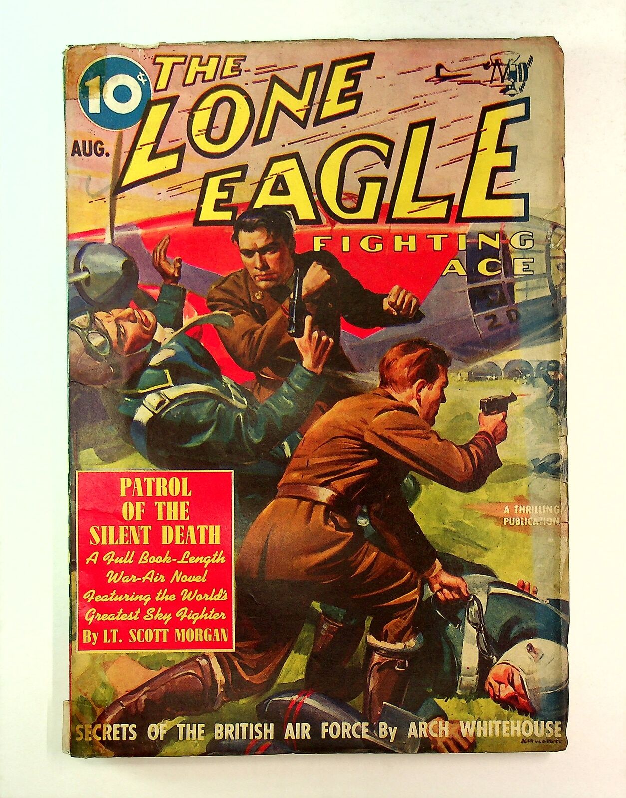 Lone Eagle Pulp Aug 1940 Vol. 21 #1 VG