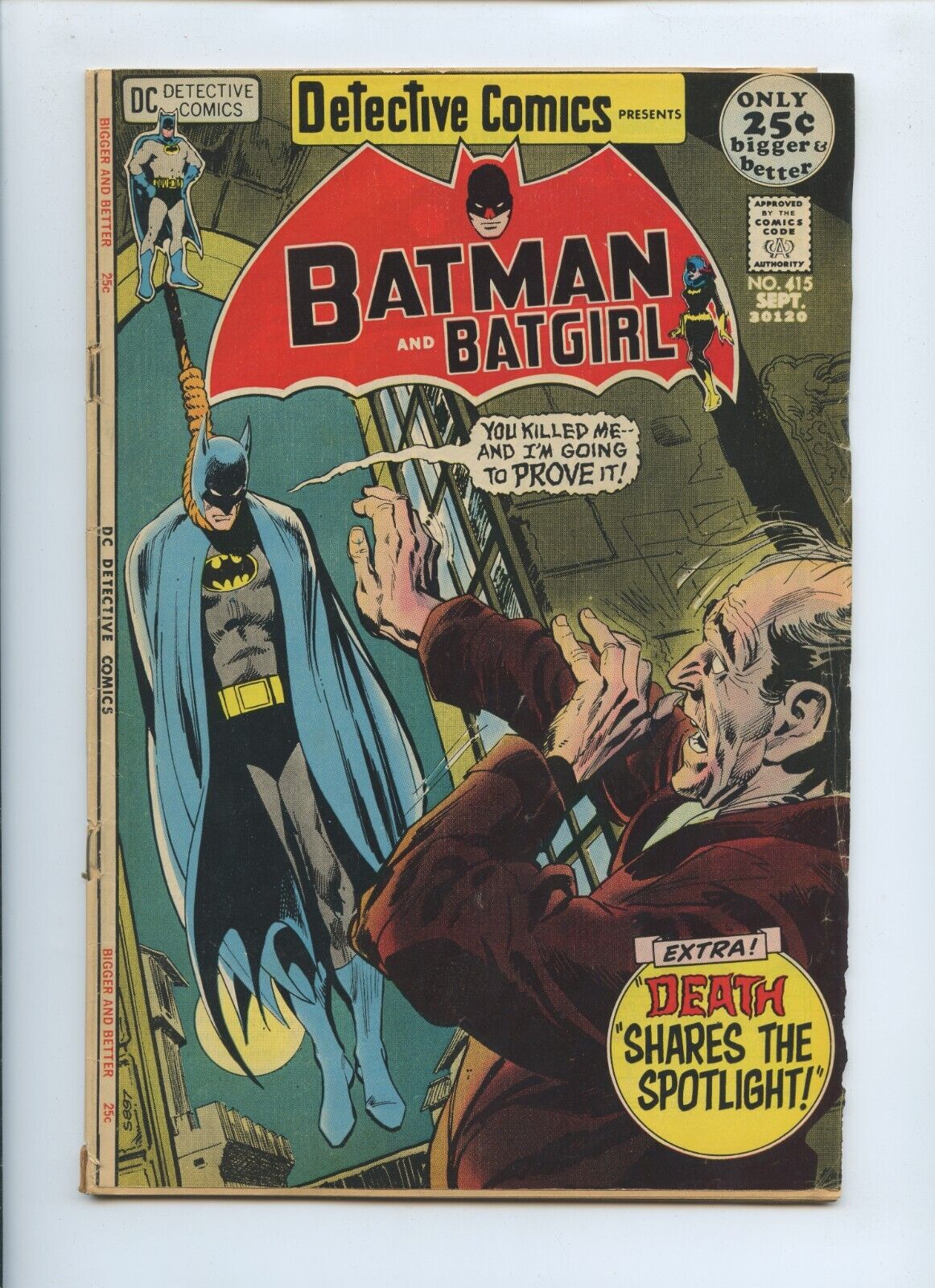 Detective Comics #415 1971 (VG 4.0)(Cover Detached Top Staple)