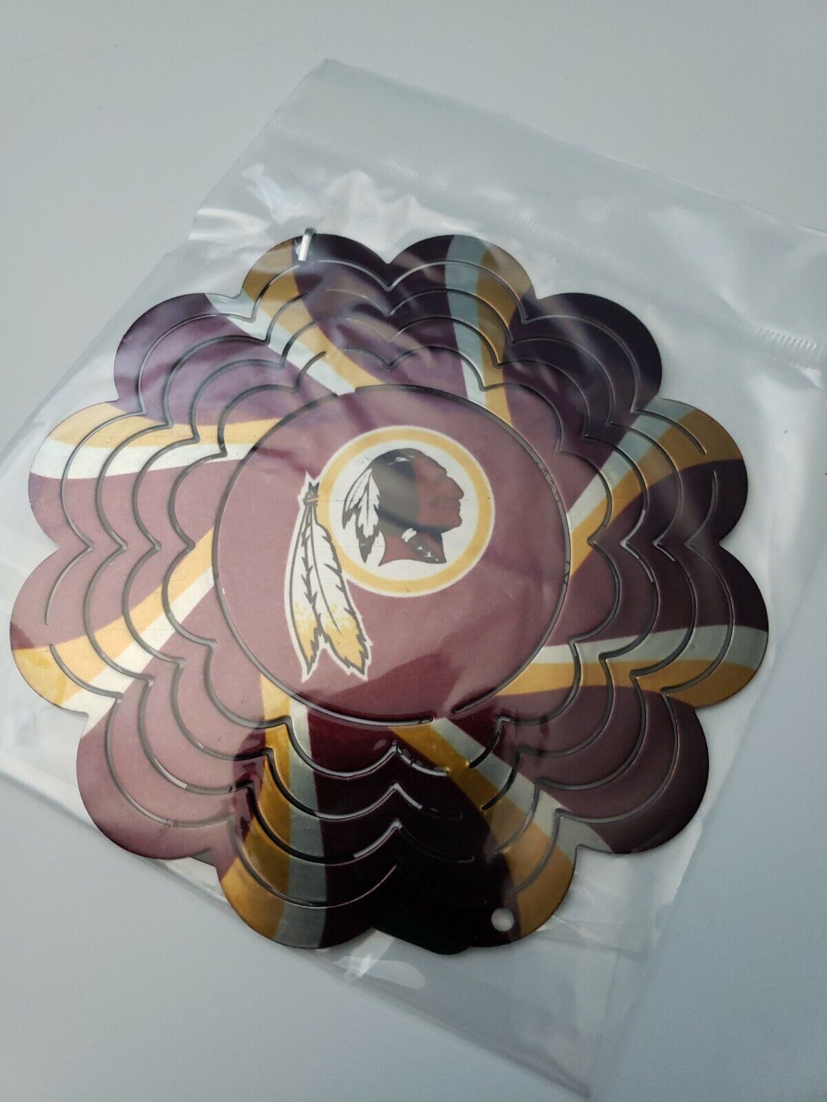 Washington Redskins Spectrum Spinner Ornament - New In Package