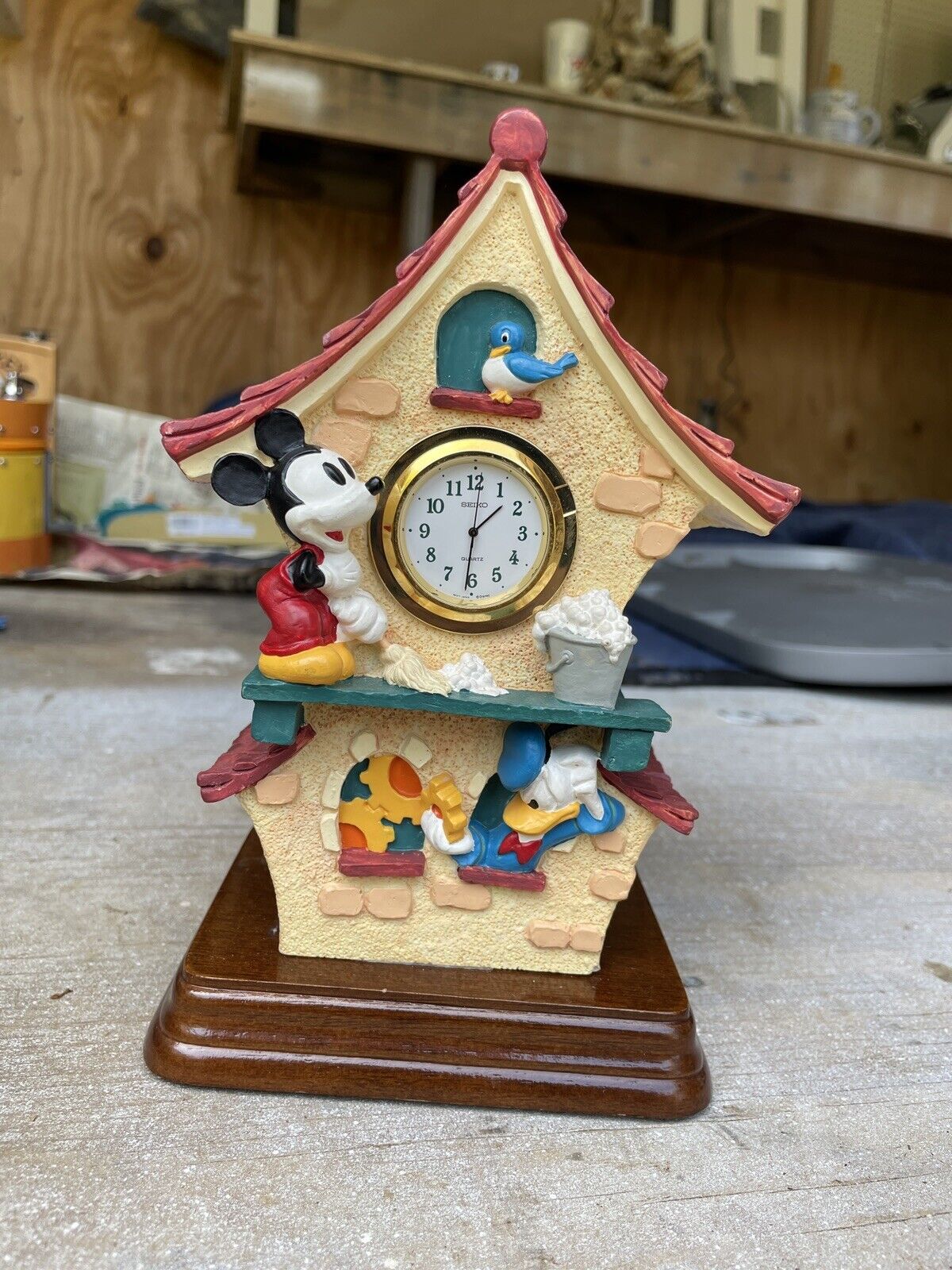Vintage Seiko - Walt Disney Mickey Mouse House - Table Clock