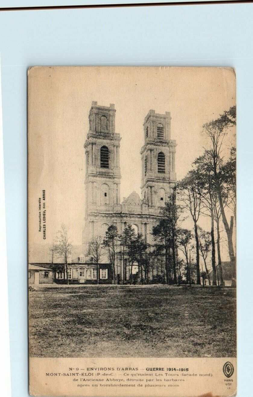 Old Abbey of Mont-Saint-Éloi during The Arras War - Mont-Saint-Éloi, France