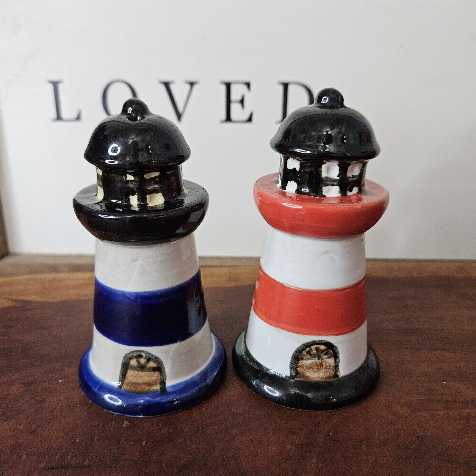 Nautical Lighthouse Salt and Pepper Shakers