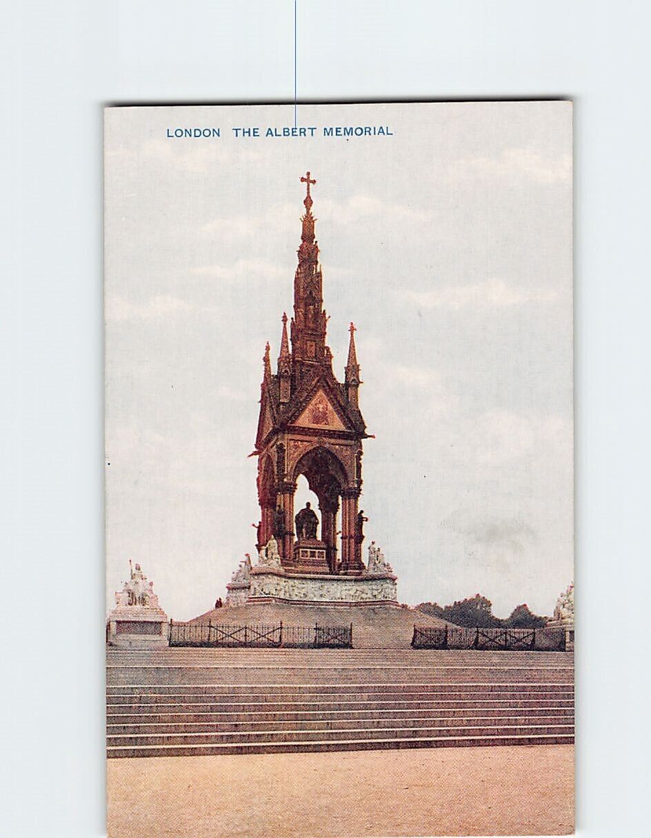Postcard The Albert Memorial, London, England