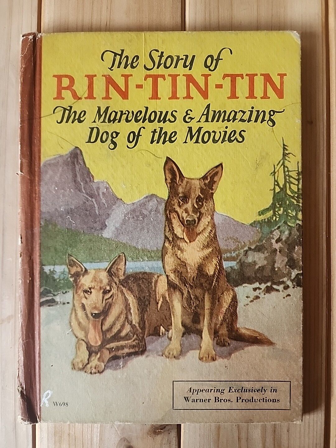 VHTF ANTIQUE CHILDREN\'S BOOK 1927 RIN-TIN-TIN DOG WARNER BROS READ