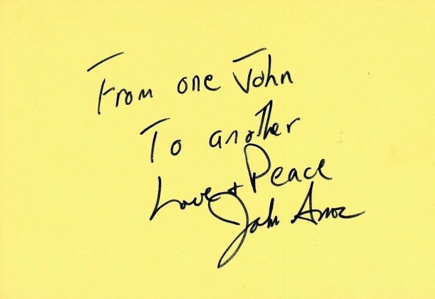 John Amos- Signed Card