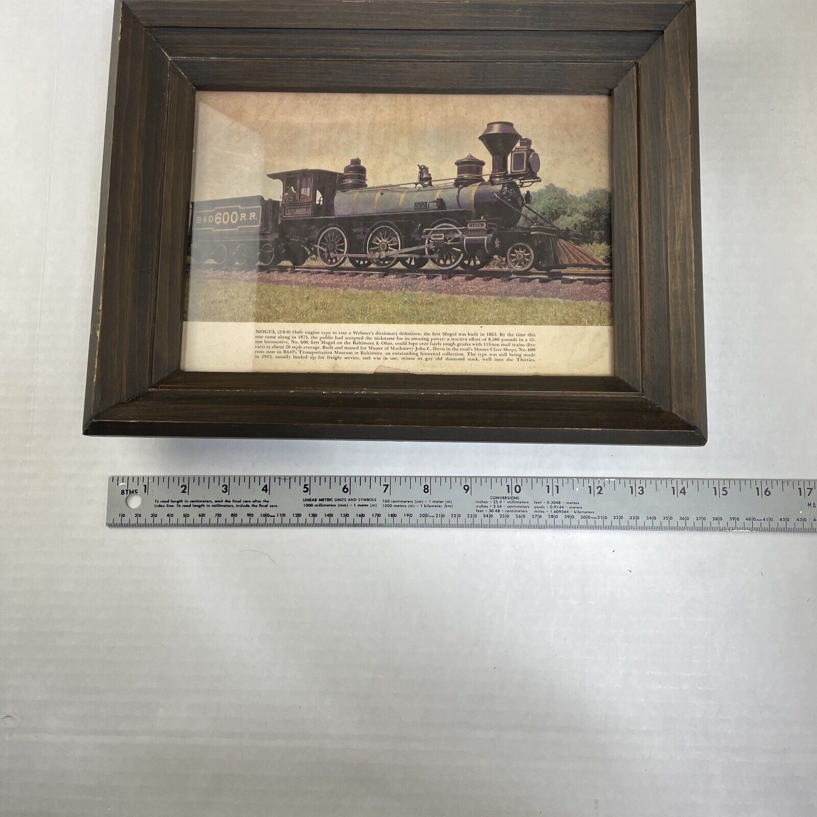 Two old Train Pictures in one frame