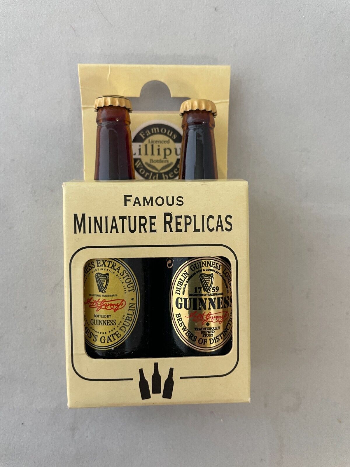Lilliput 2-pack Guinness Miniature Bottles - New