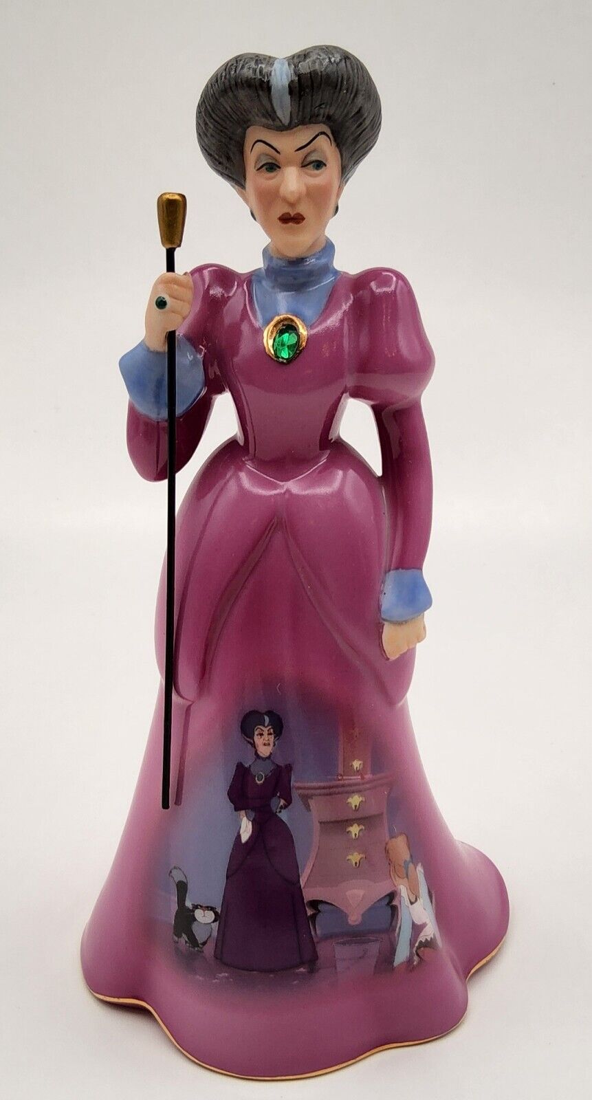RARE 2008 Disney Villains Lady Tremaine Bradford Heirloom Porcelain Figurine