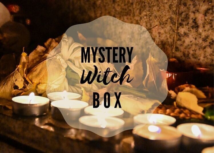 Mystery Witches Box Starter Kit Pagan Wicca  Metaphysical Ritual Crystals Spells