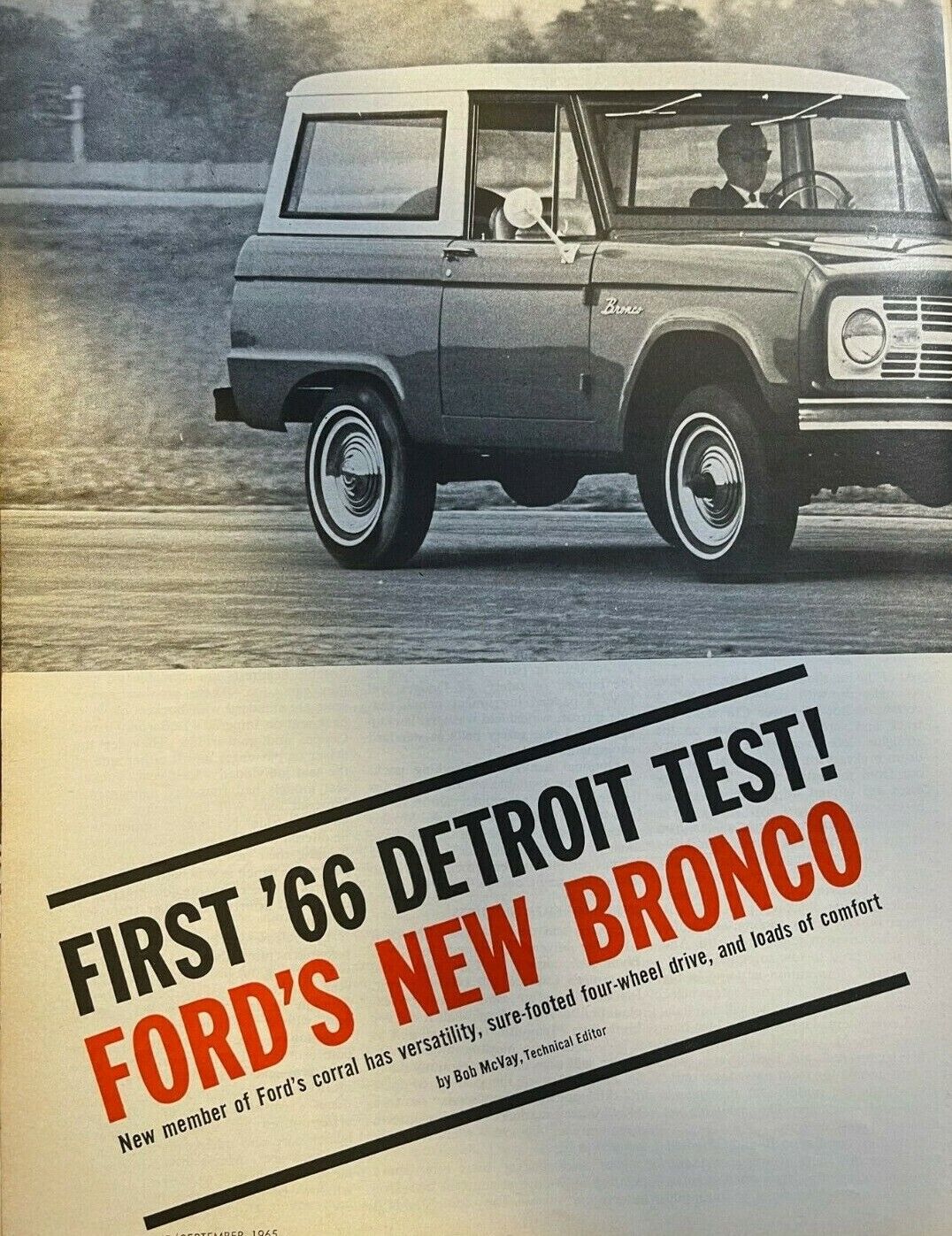 Road Test 1966 Ford Bronco