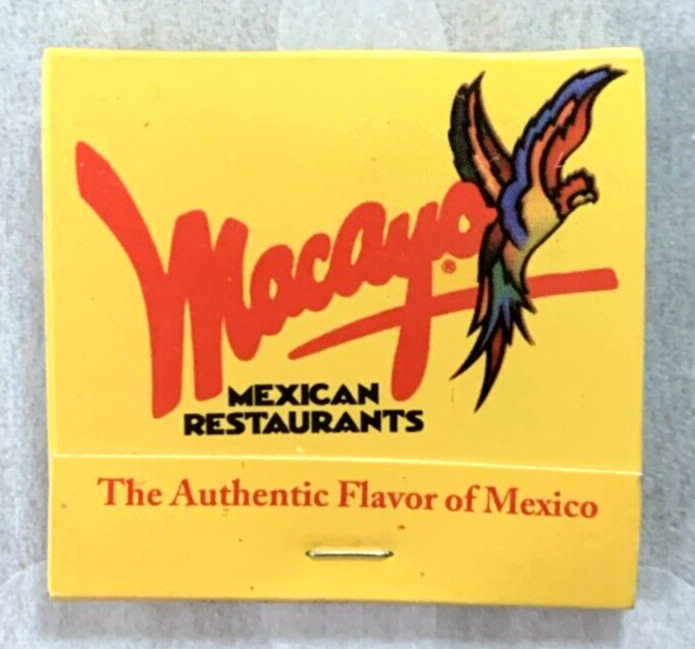 Matchbook Macayo Mexican Restaurants Phoenix Tucson Arizona #0217