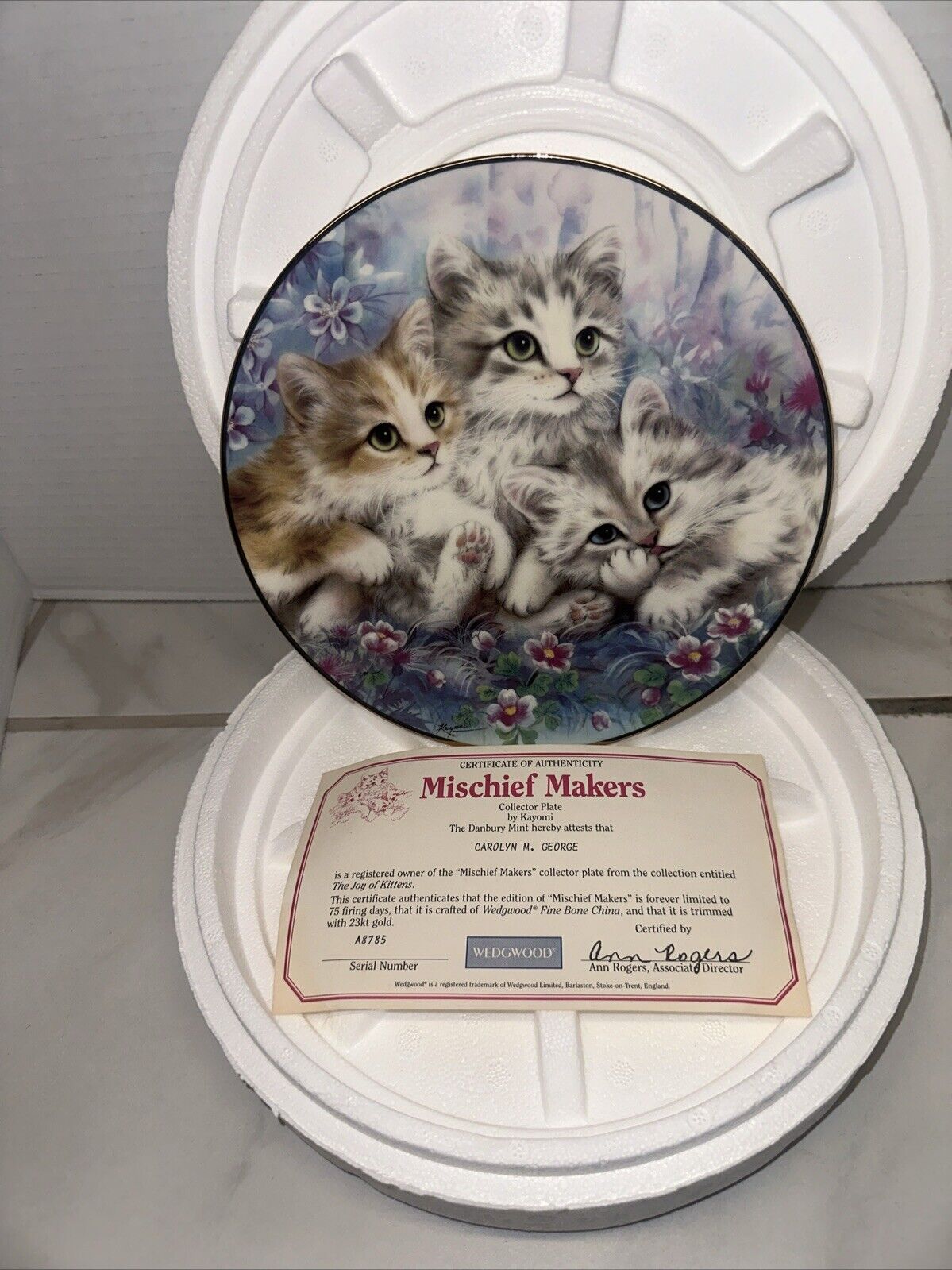 “Mischief Makers” By Kayomi/ The Danbury Mint With COA