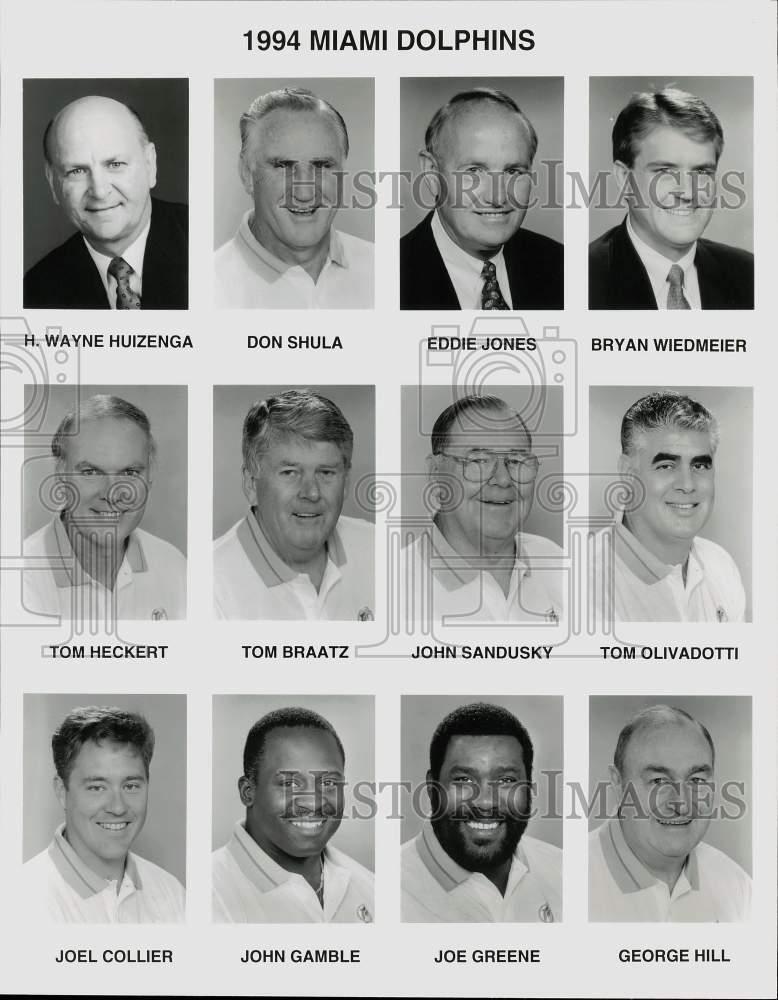 1994 Press Photo Miami Dolphins Football Coaches - srs00117