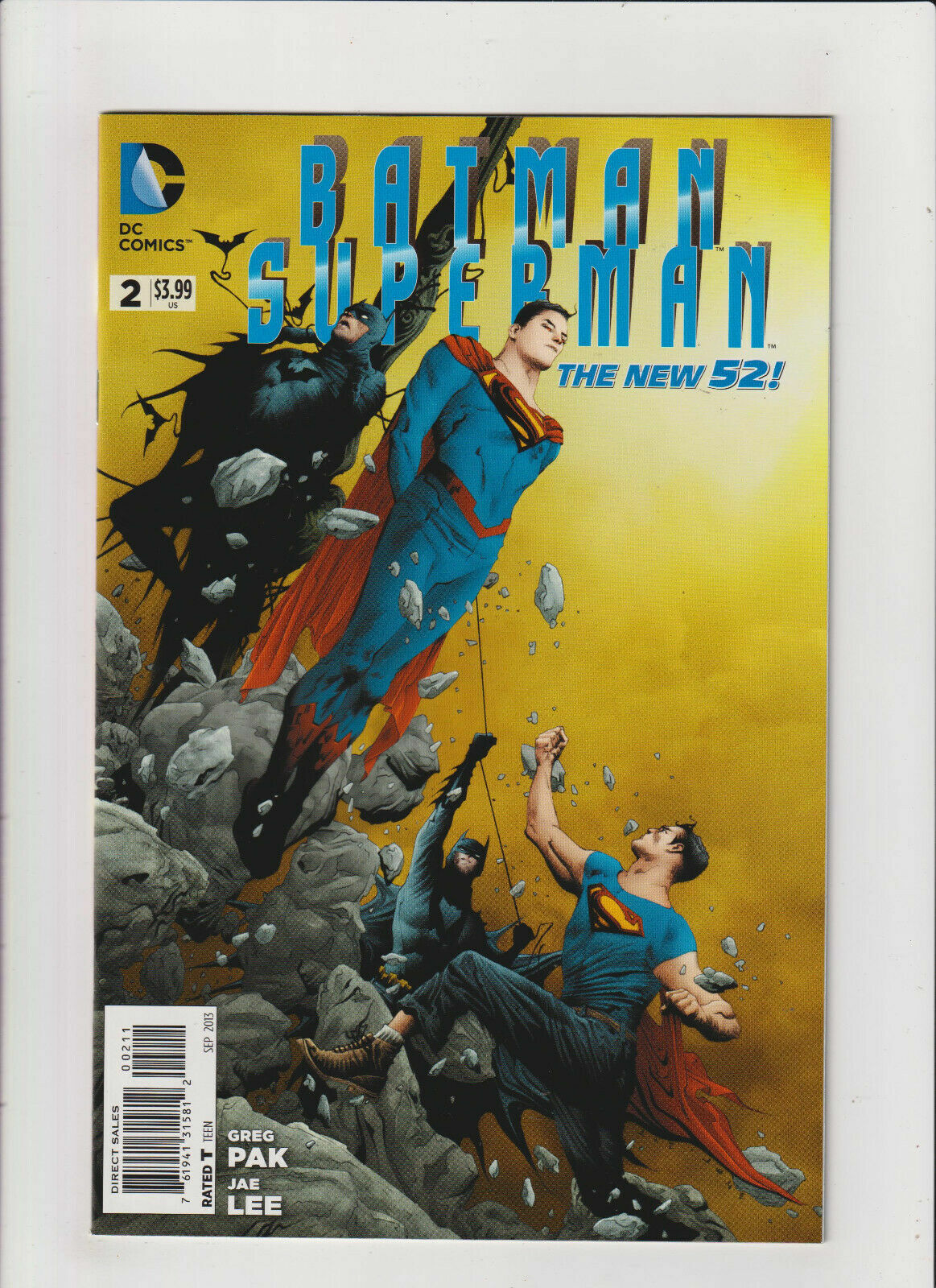Batman/Superman #2 NM- 9.2 DC Comics 2013 Greg Pak & Jae Lee