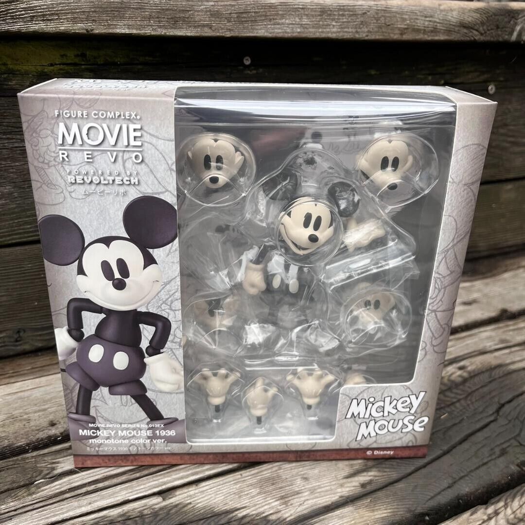 Mickey Mouse Monotone color Kaiyodo Figure Complex Movie Revo 1936 Figure NEW