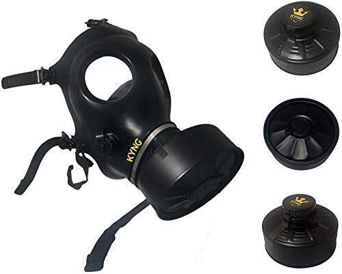 KYNG Israeli Rubber Respirator Style Mask Protection w/Premium Black KYNG 40m...