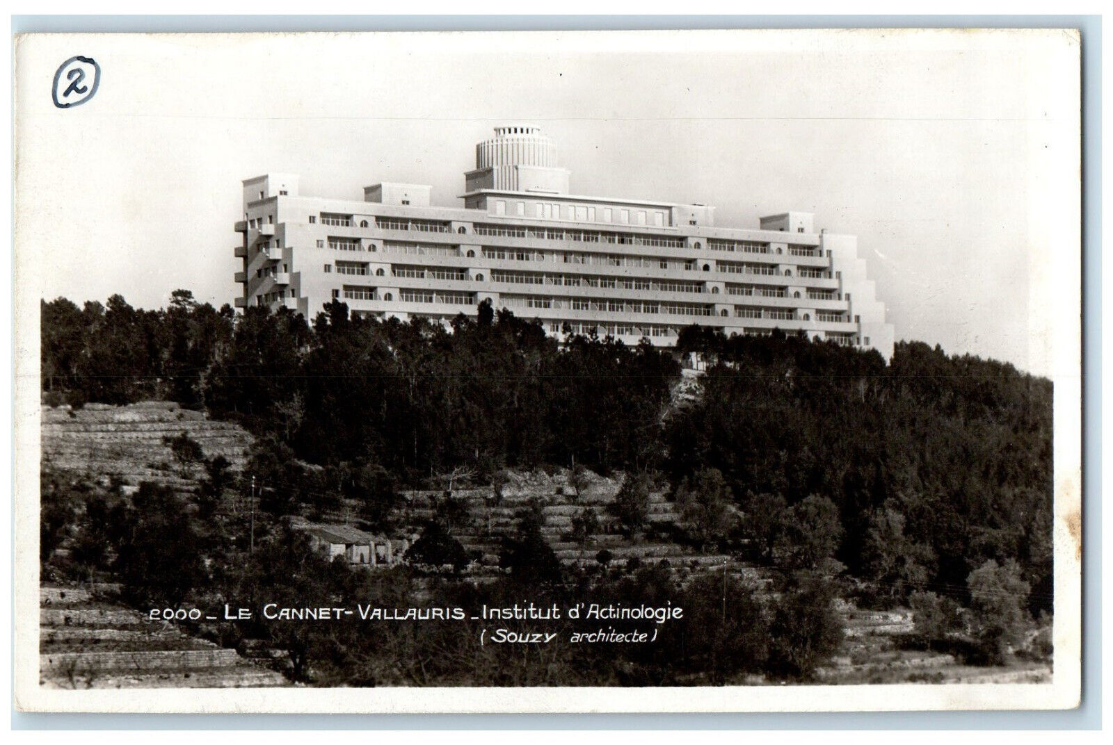 c1920\'s Le Cannet Vallauris France Institut D\'Actinologie RPPC Photo Postcard