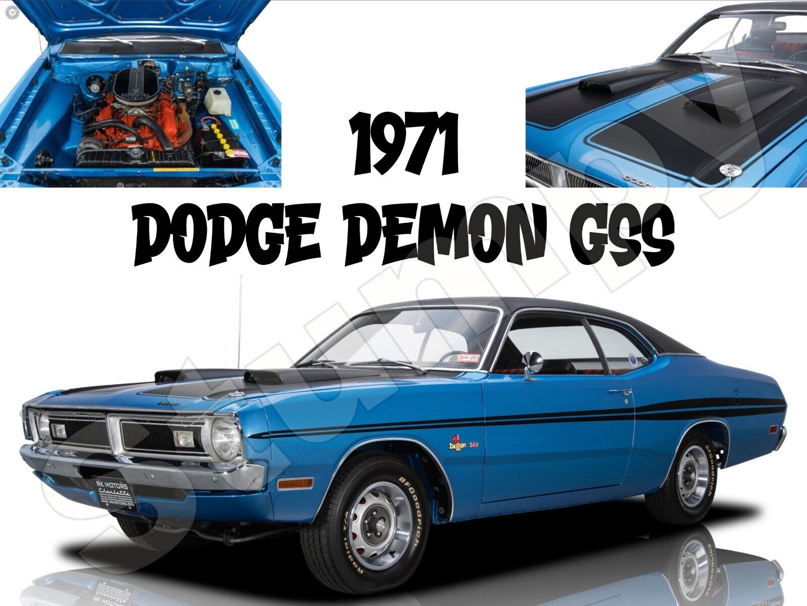 1971 Dodge Demon GSS  Metal Sign 9\