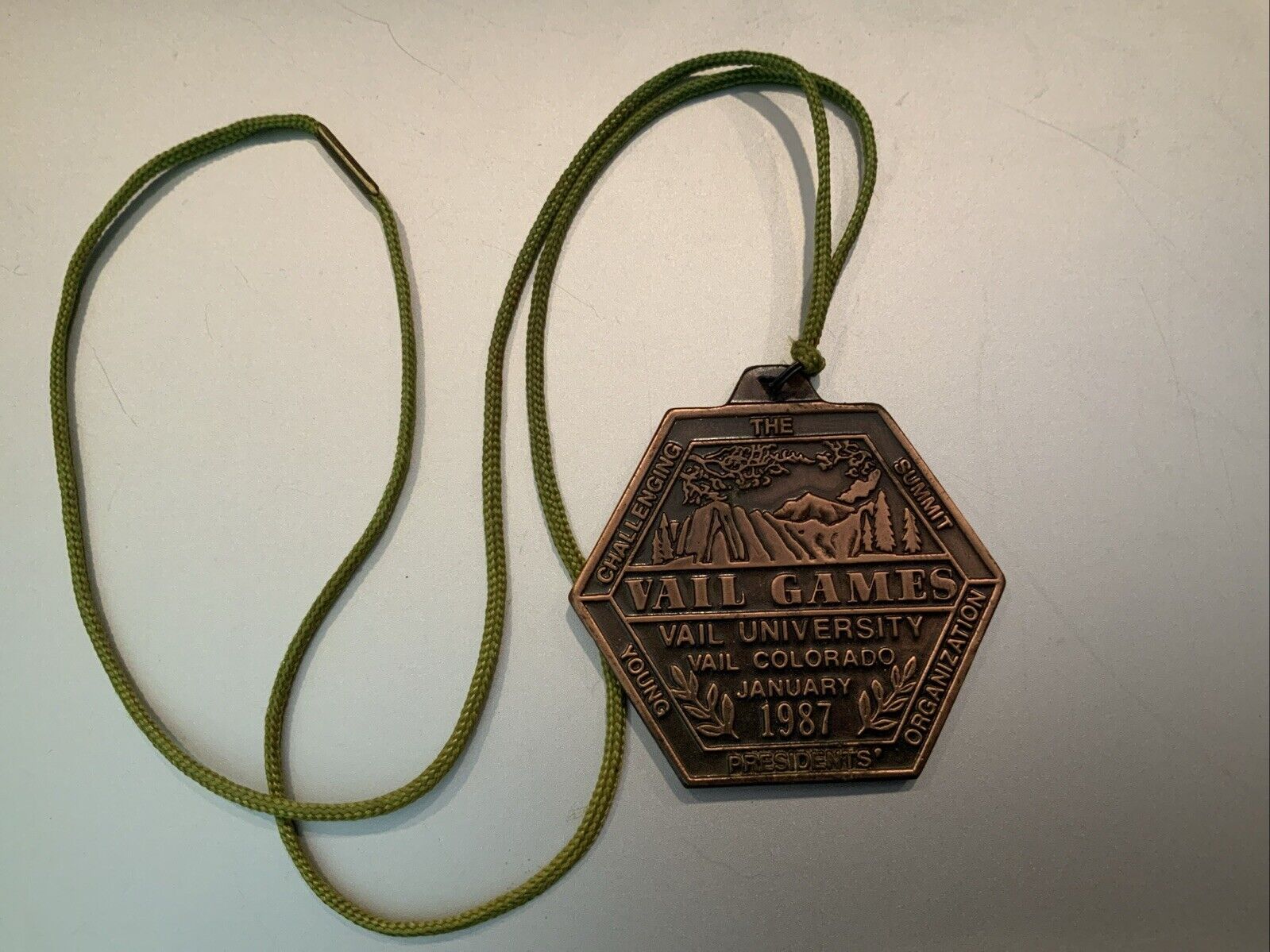 Vintage Vail University Games 1987 Metal