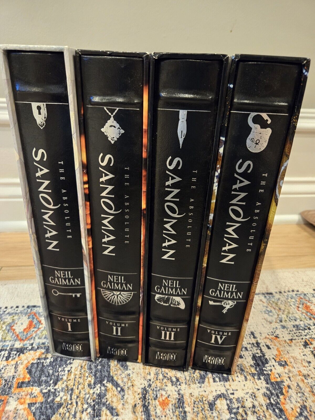 Absolute Sandman Collection Neil Gaiman Vol 1-4 Leather Bound Slip Cover 1 2 3 4