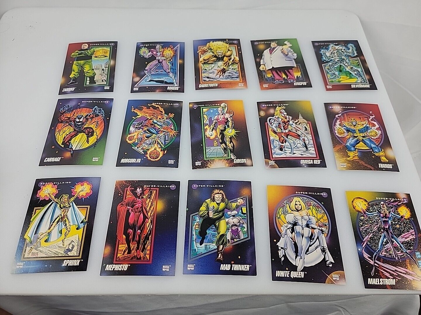 LOT OF  15  MARVEL UNIVERSE BASE COLLECTING TRADING CARDS
