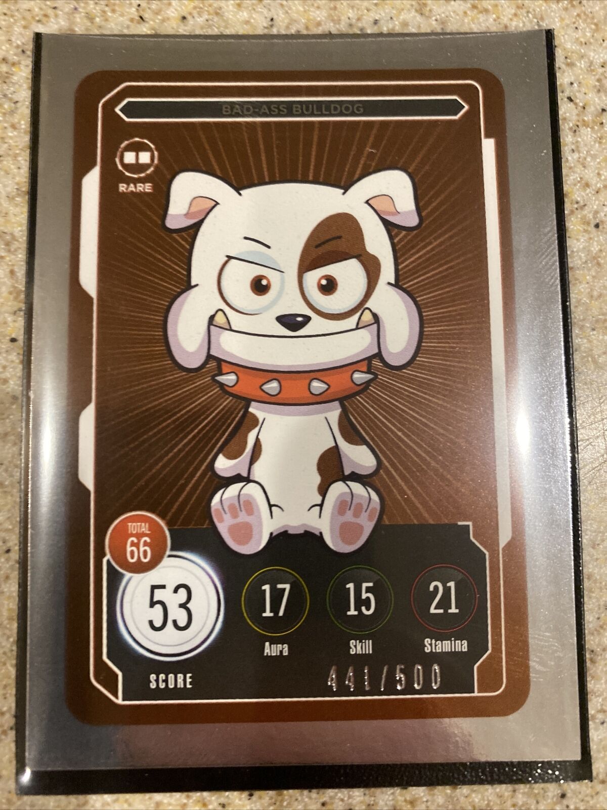 VeeFriends Series 2 Trading Cards Bad-Ass Bulldog Rare Brown 441/500