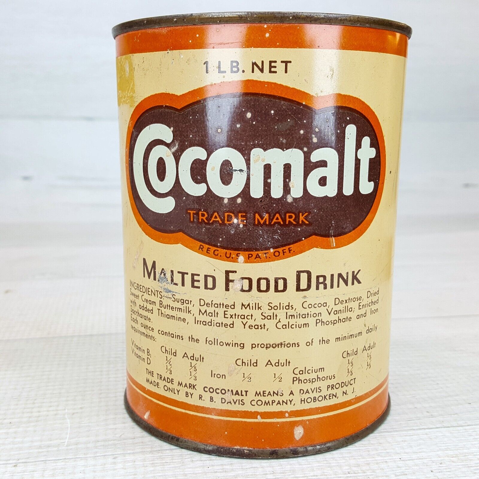 Cocomalt Malted Food Drink Chocolate Flavor 5 x 3.75\