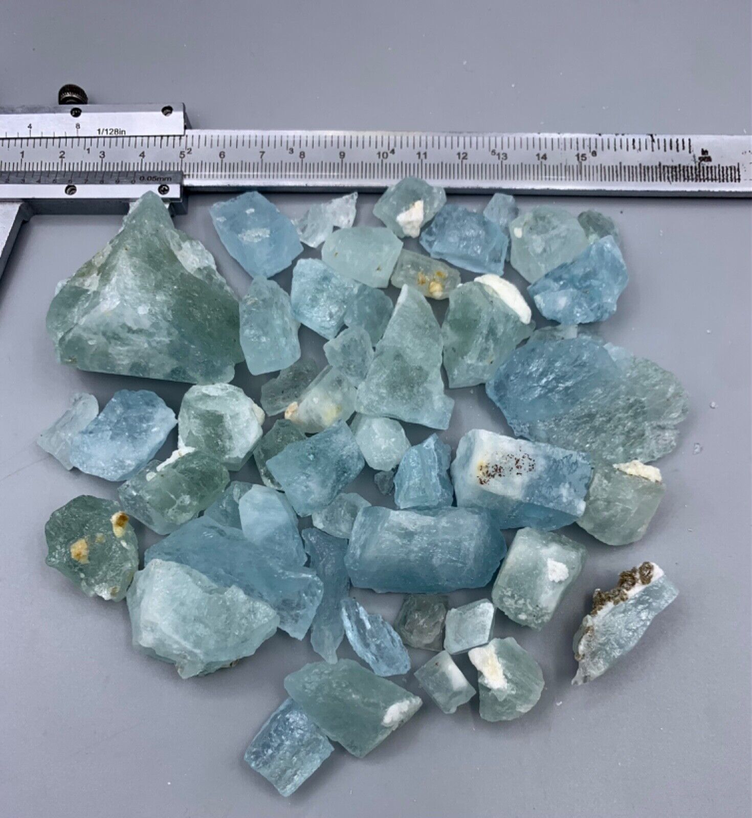 355 Gram Aquamarine Crystals Lot from Afghanistan.s