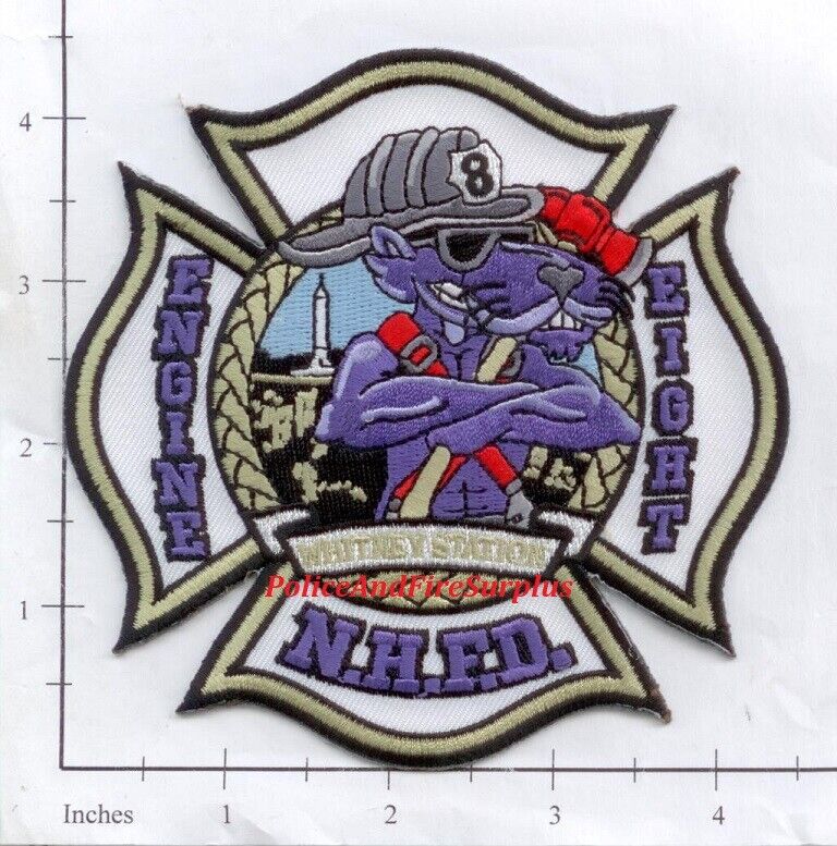 Connecticut - New Haven Engine 8 CT Fire Dept Patch - Whitney Station