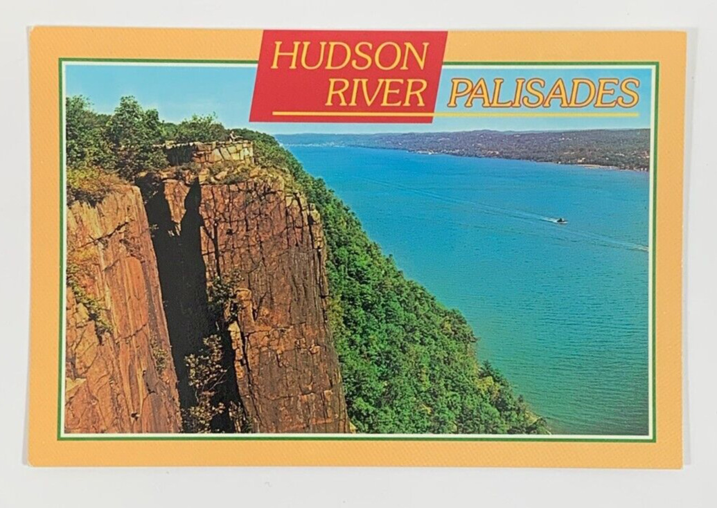 The State Line Lookout at Hudson River Palisades Interstate Park NJ Postcard