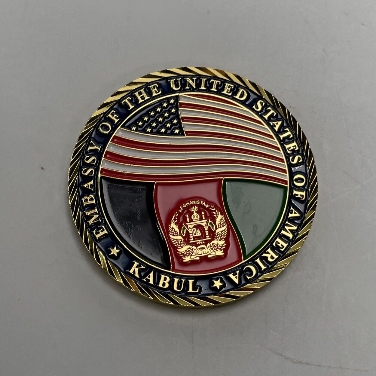 Embassy of the USA - Kabul, Afghanistan Embassy Challenge Coin US Eagle Insignia