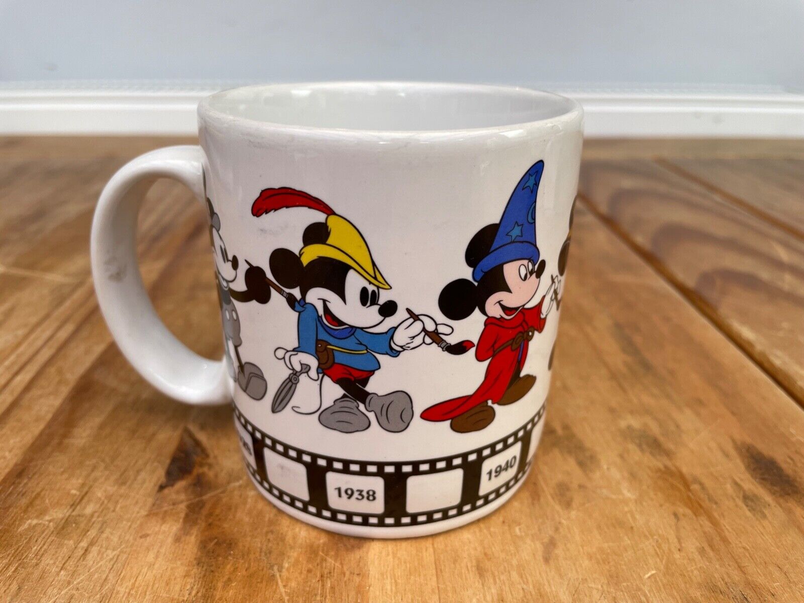 Vintage Applause Walt Disney Mickey Mouse Mug Through the Years 1928-1955