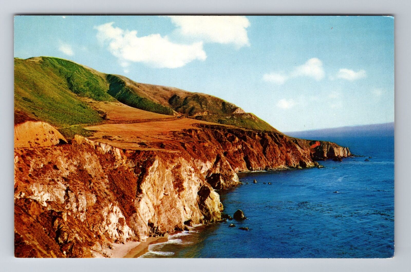 Carmel CA-California, Monterey Coast, Highway 1, Antique Vintage Postcard