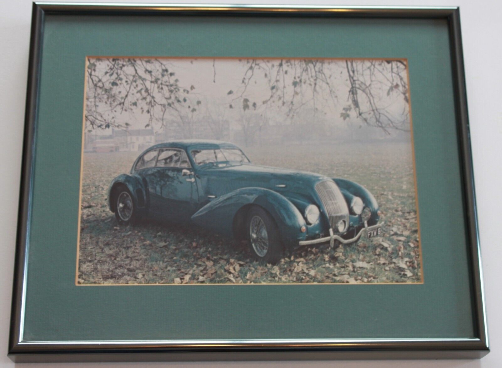 Framed picture of a \'38 Bentley Embiricos Pualin from AUTO Quarterly, lot 115