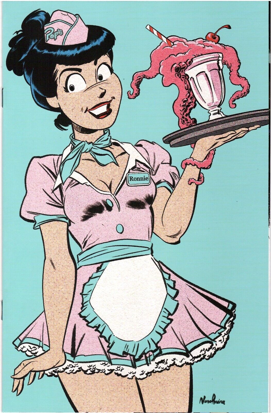 Pops Chocklit Shoppe Of Horrors #1 Archie Pop Art Virgin Variant Ltd 250 NM/NM-