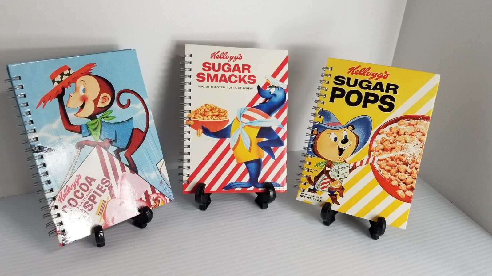 Kellogg's Cocoa Krispies Sugar Pops Sugar Smacks Vintage Spiral Notebook NEW