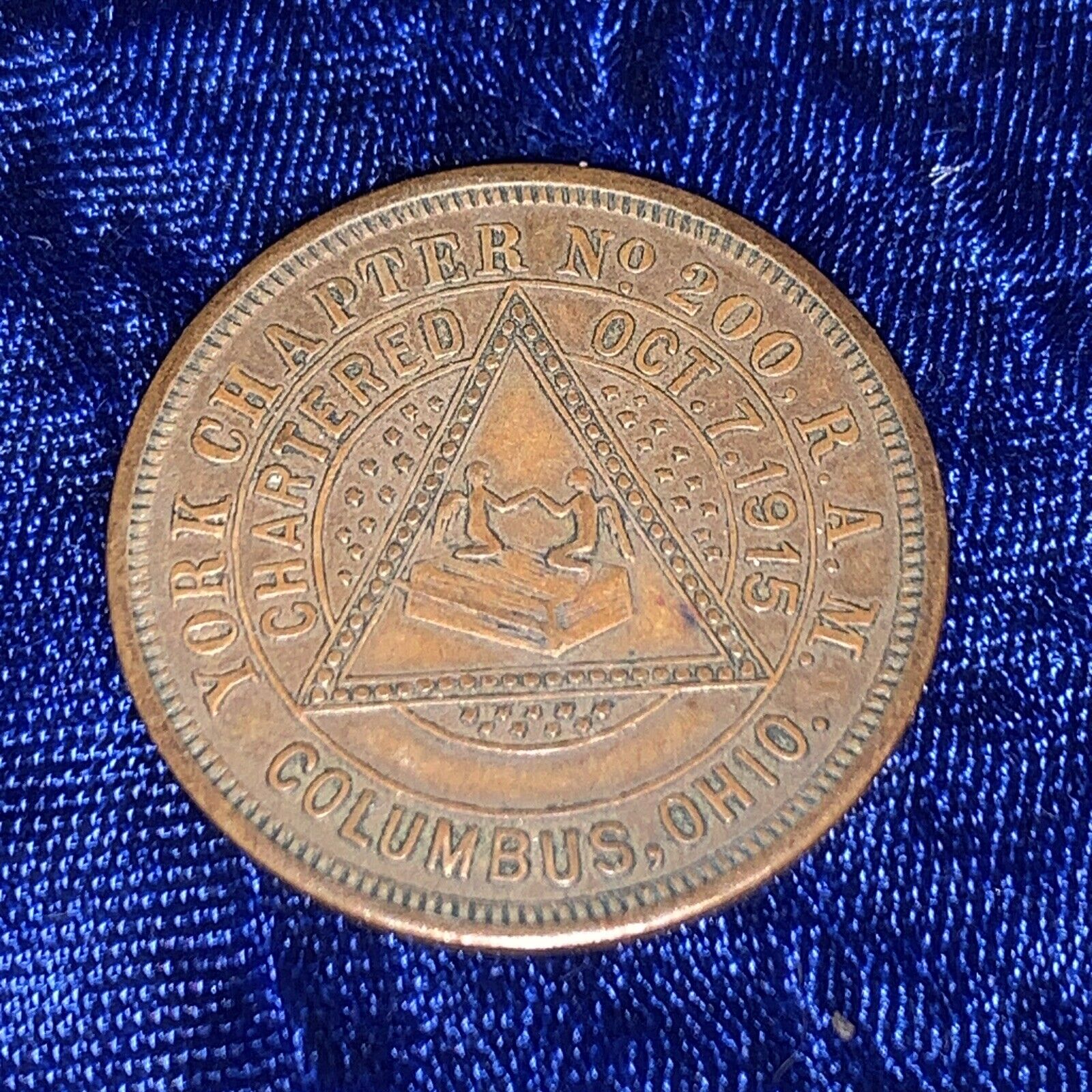 Masonic York Chapter #200 R A M Columbus Ohio Penny