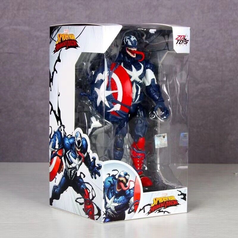 ZD TOYS Venomized Captain America Action Figure Toys Kids Xmas Gift New 7in
