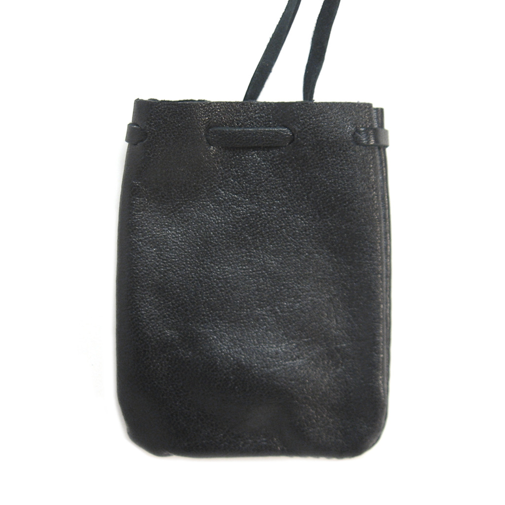 Black Soft Leather Pouch 3\
