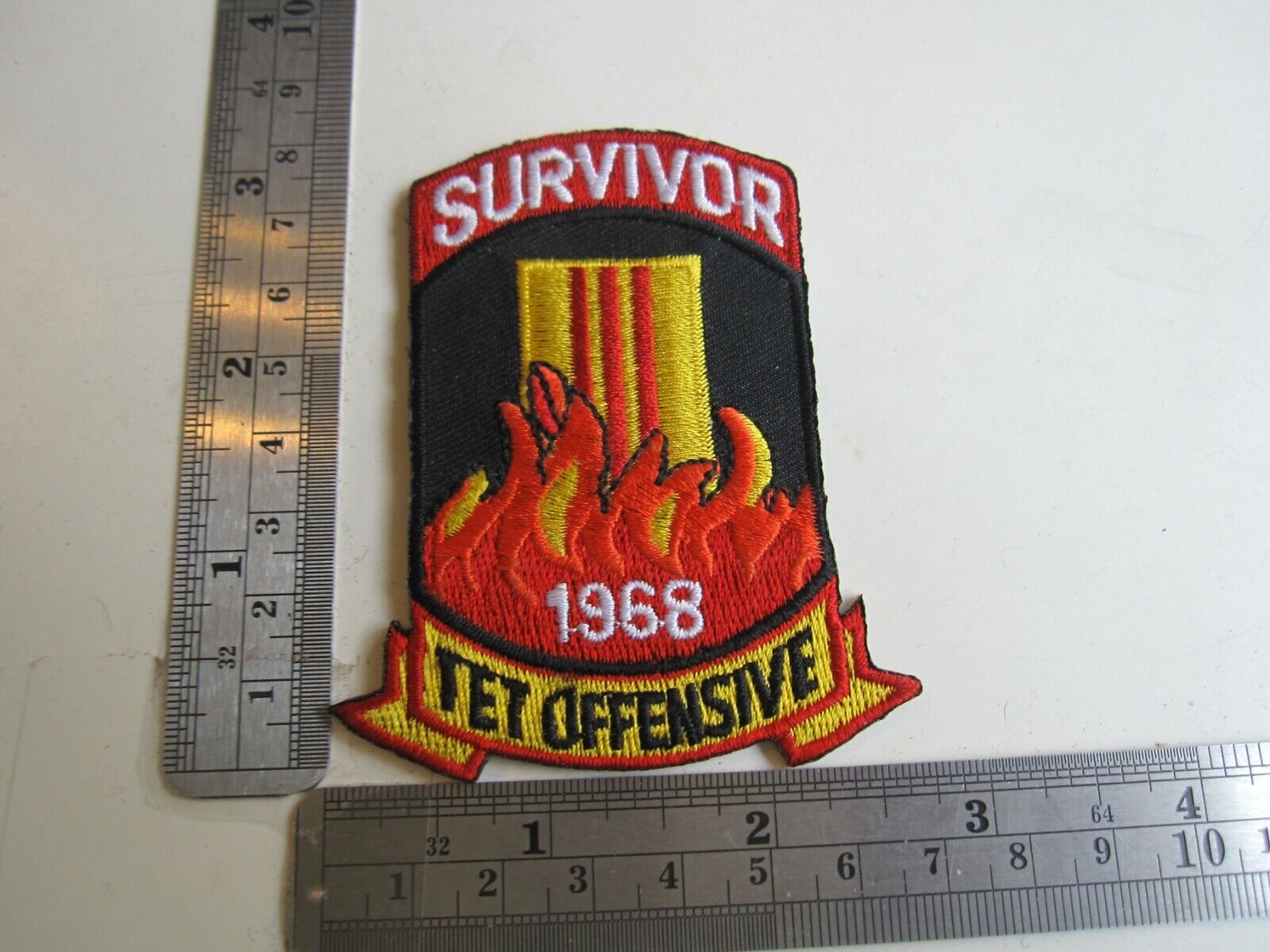 Vintage Survivor 1968 Tet Offensive Military Related Patch BIS